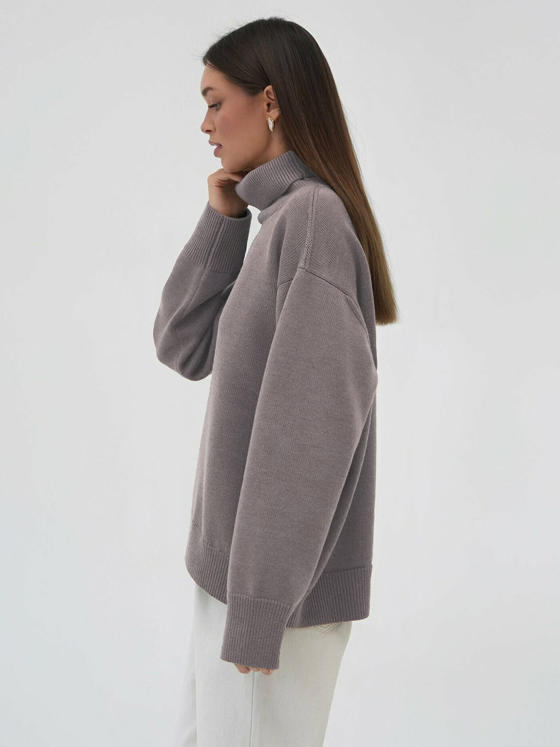 Turtleneck Long Sleeve Sweater NicholesGifts