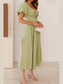 Sweetheart Neck Puff Sleeve Dress nicholesgifts