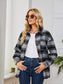 Plaid Collared Shirt Jacket nicholesgifts