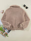 Zip Up Long Sleeve Plush Jacket nicholesgifts