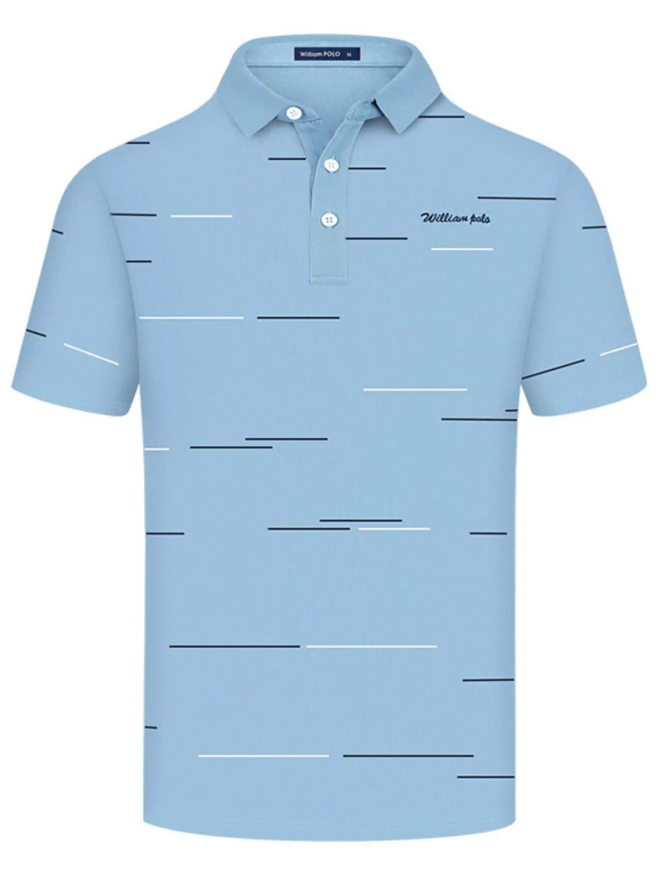 Men's Short Sleeve Collared Neck Striped Polo NicholesGifts