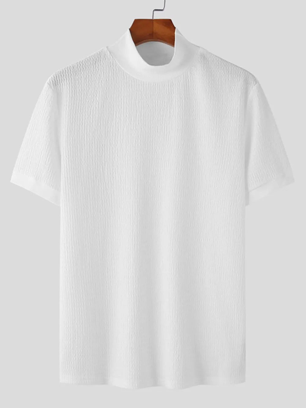 Men's Full Size Mock Neck Short Sleeve T-Shirt Plus Size NicholesGifts