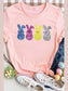 Sequin Bunny Round Neck Short Sleeve T-Shirt nicholesgifts