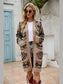 Angel Wings Pocketed Geometric Open Front Dropped Shoulder Cardigan nicholesgifts