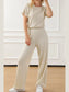 Ribbed Knit Wide Leg Jumpsuit nicholesgifts