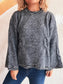 Women Contrast Trim Detail Round Neck Sweater nicholesgifts