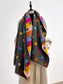 Women Heart Pattern Warm Scarf Valentine's Day Gift For Her nicholesgifts