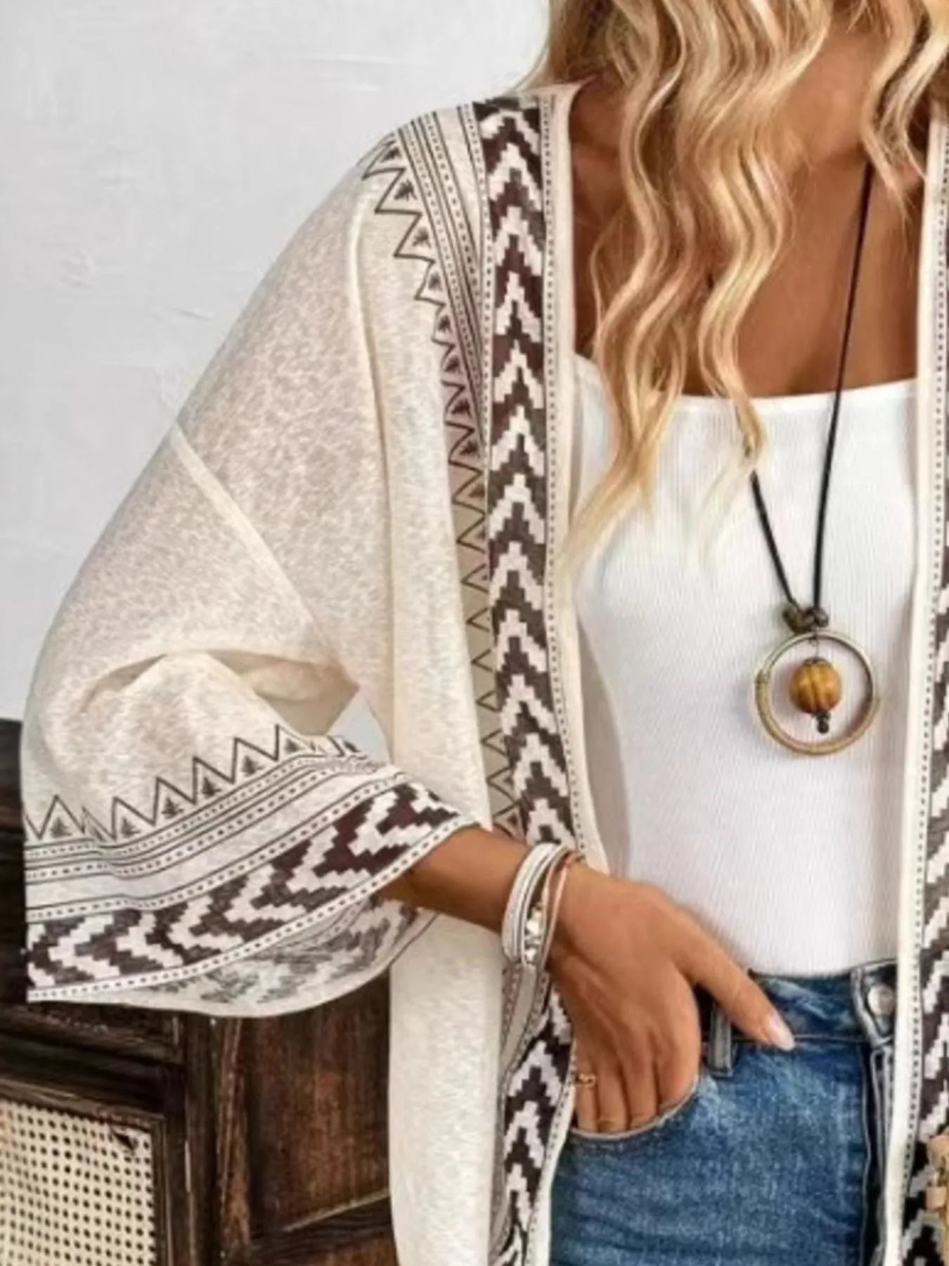 Open Front Kimono Cardigan