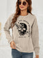 Women Skull Graphic Dropped Shoulder Sweatshirt nicholesgifts