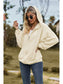 NicholesGifts Women Cable-Knit Long Sleeve Hooded Jacket nicholesgifts