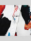 Men's Plus Size Abstract Print Short Sleeve Button-Down Casual Shirt nicholesgifts