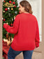 Plus Size MERRY Round Neck Long Sleeve Sweater nicholesgifts