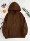 Drawstring Dropped Shoulder Hoodie Trendsi