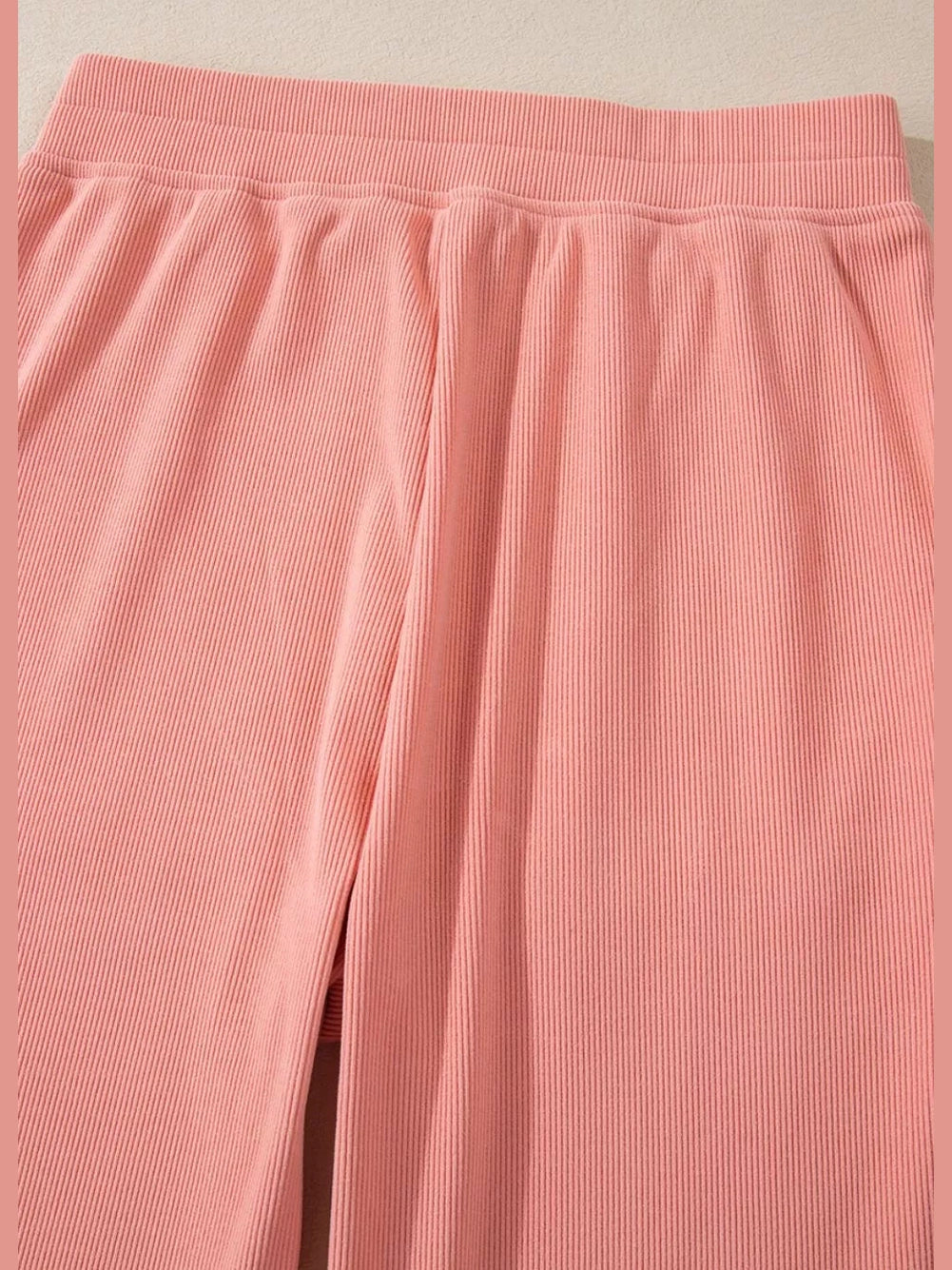 Round Neck Long Sleeve Top and Pants Set nicholesgifts