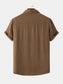 Men's Plus Size Casual Short Sleeve Button Down Shirt nicholesgifts