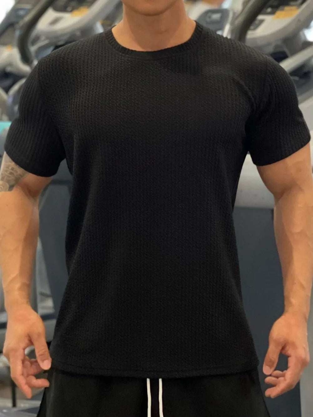 Men's Plus Size Round Neck Short Sleeve T-Shirt Trendsi
