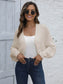 Bat Sleeve Open Front Short Cardigan nicholesgifts