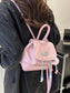 Mini Leather Drawstring Backpack Bag nicholesgifts