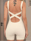 Crisscross Wide Strap Active Romper nicholesgifts