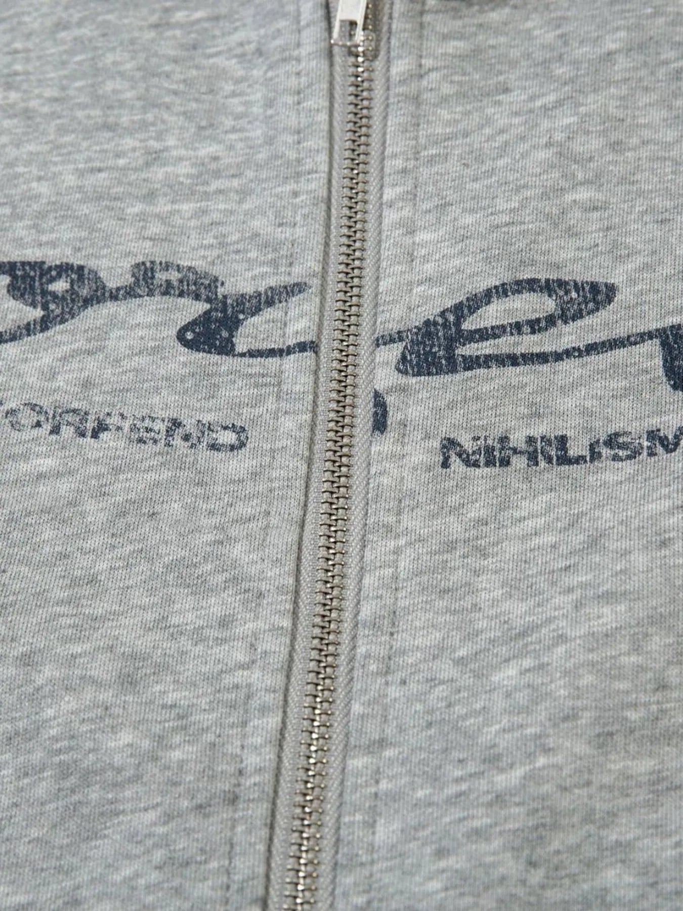 Men's Color Block Letter Graphic Zip-Up Hoodie NicholesGifts