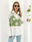 Printed Plunge Neck Sweater Vest nicholesgifts