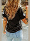 Glitter Ghost Round Neck Short Sleeve T-Shirt nicholesgifts