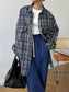 Pocketed Plaid Button Up Shacket nicholesgifts
