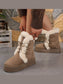 Round Toe Platform Boots Trendsi