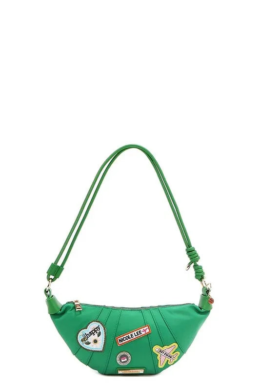 Nicole Lee USA Color Patch Croissant Bag Trendsi
