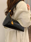 Chain Charm Leather Shoulder Bag nicholesgifts