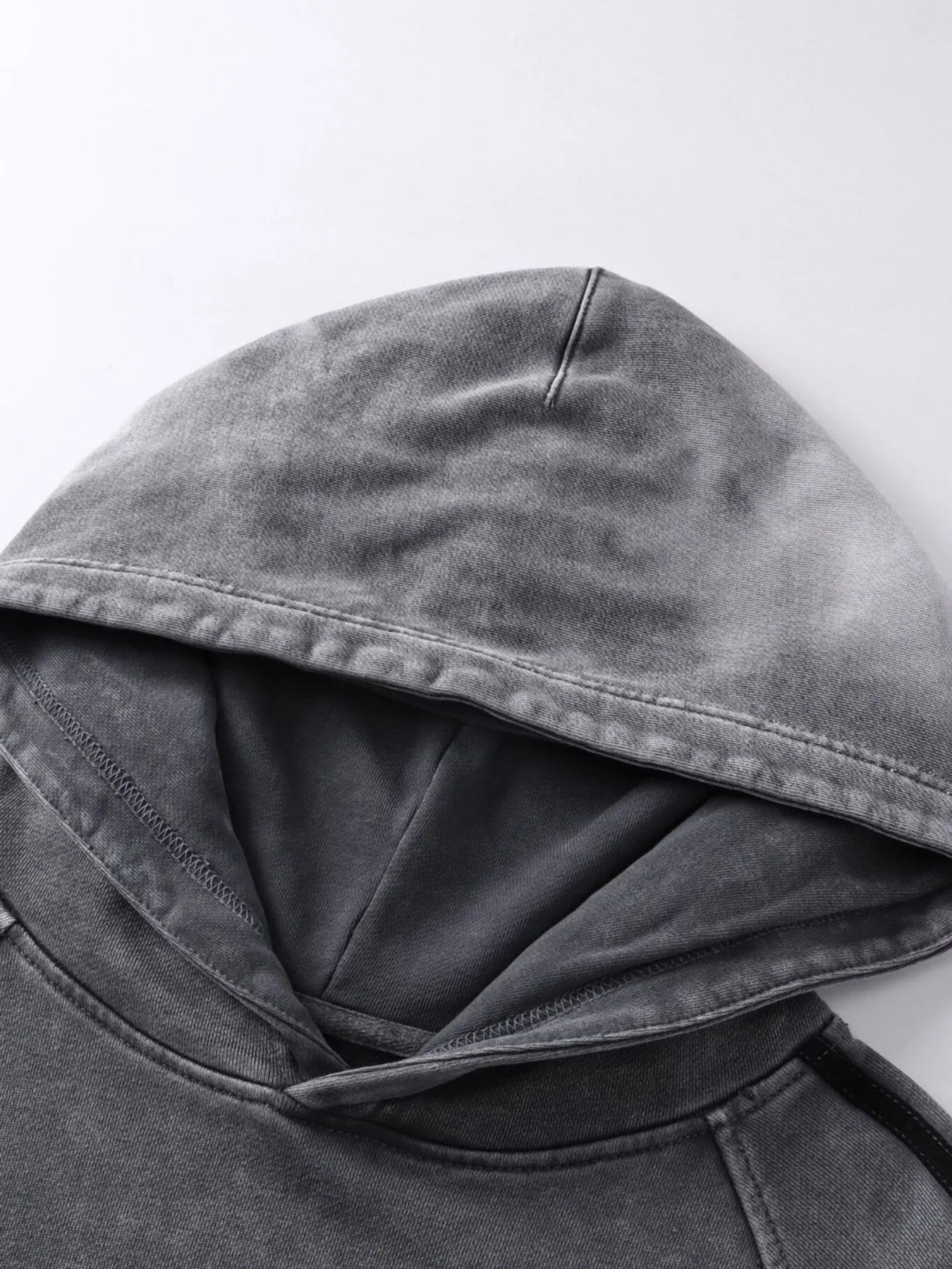 Men's Washed Graphic Striped Sleeve Hoodie NicholesGifts