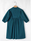Loose Fit Puff Sleeve Mini Dress nicholesgifts