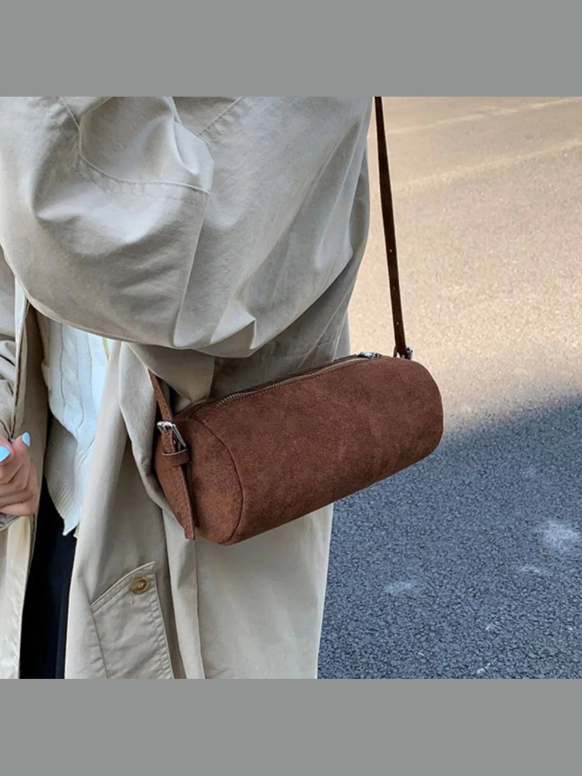Retro Cylinder Shoulder Bag nicholesgifts
