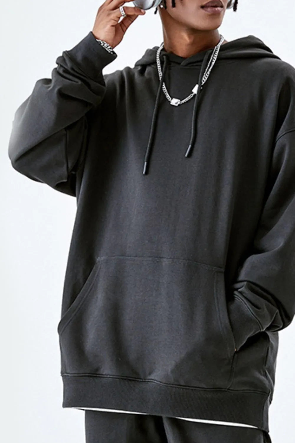 Men's Drawstring Kangaroo Pocket Hoodie NicholesGifts