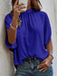 Tie Back Slit Half Sleeve Blouse nicholesgifts