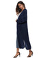 Long Sleeve Open Front Buttoned Cardigan nicholesgifts