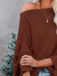 Waffle Knit Boat Neck T-Shirt nicholesgifts