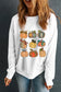 Pumpkin Graphic Long Sleeve Sweatshirt nicholesgifts