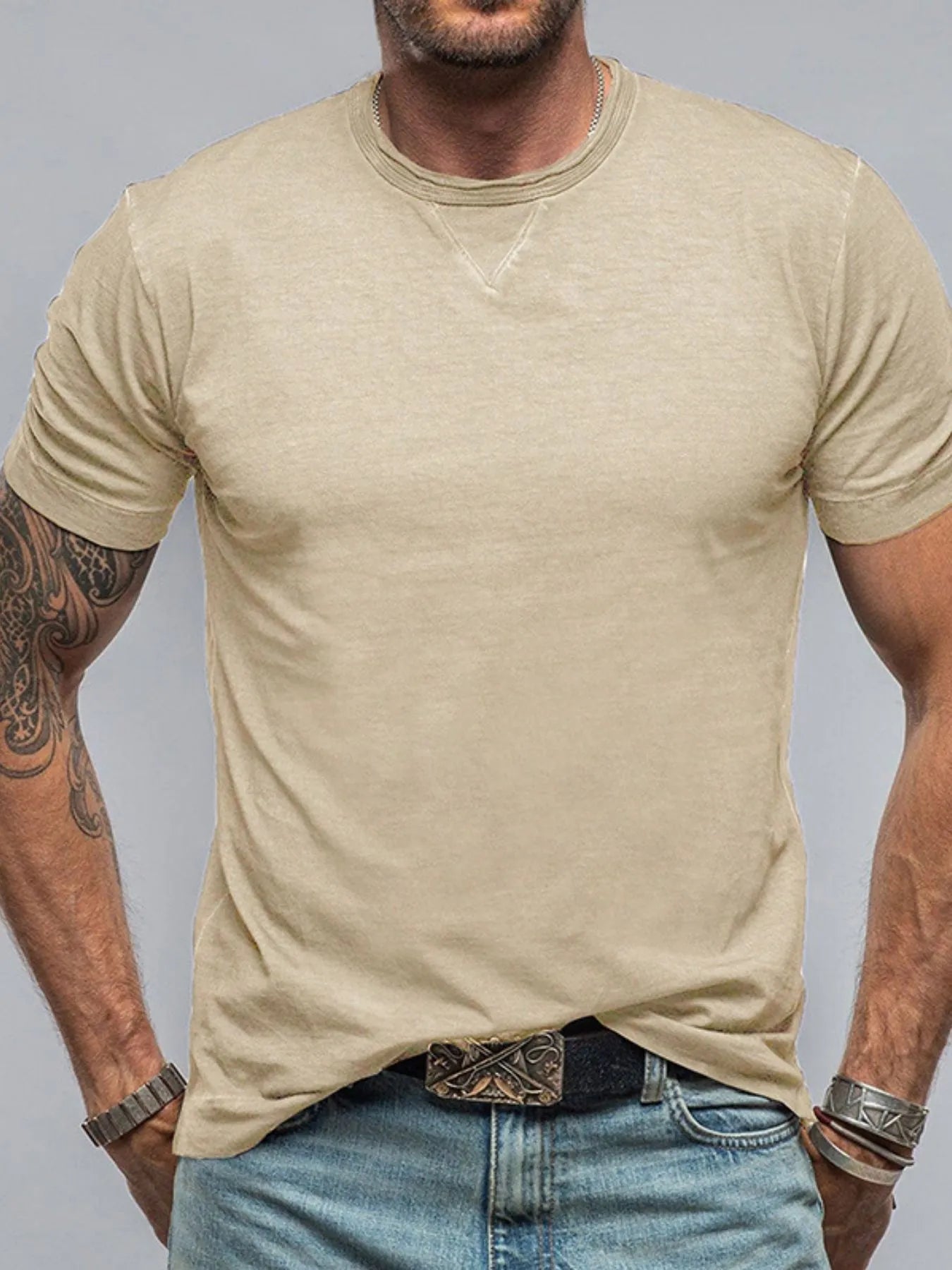 Men's Classic Short Sleeve Crew Neck T-Shirt NicholesGifts