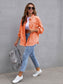 Distressed Drop Shoulder Denim Jacket nicholesgifts