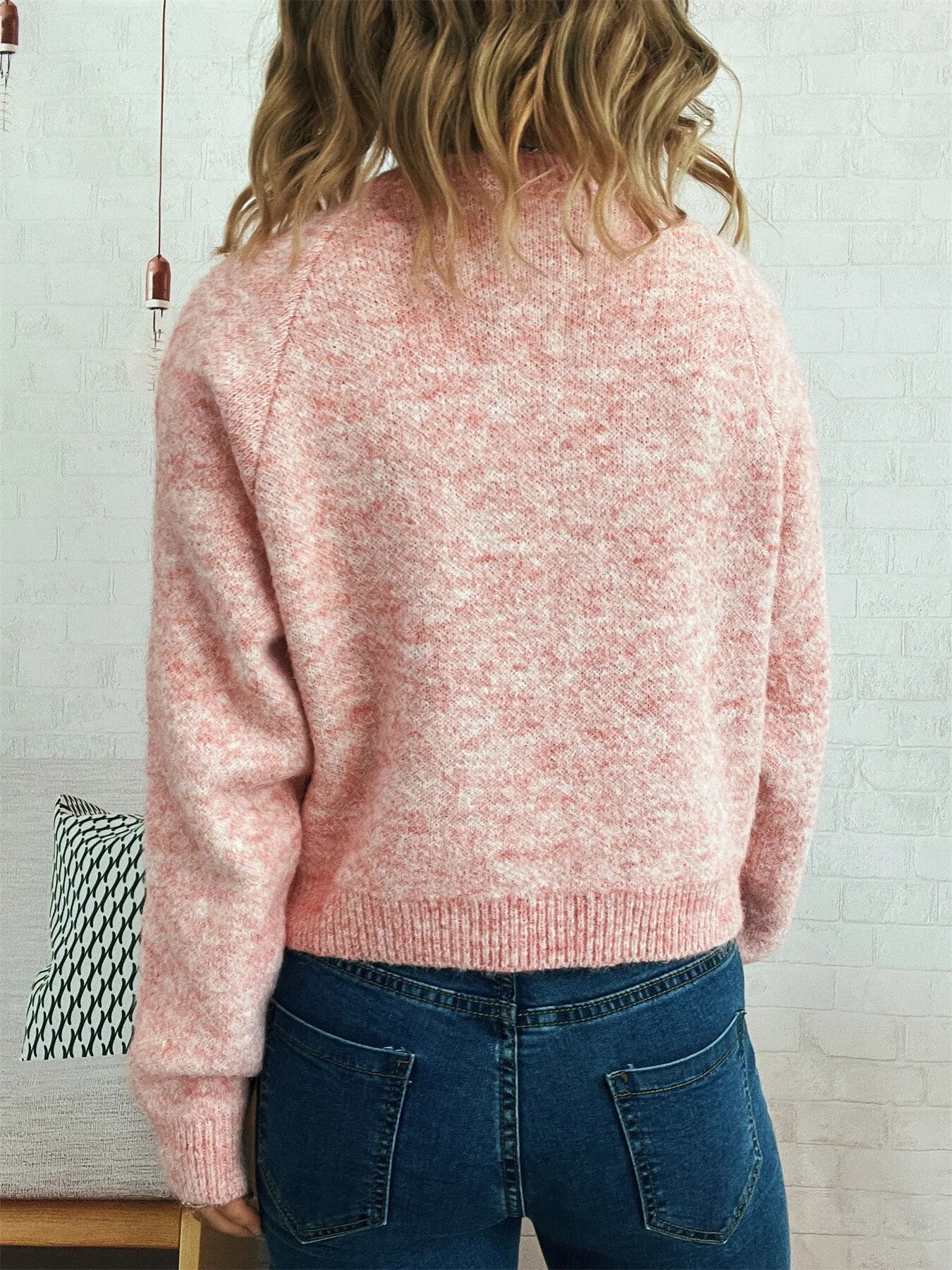 Button-Up Raglan Sleeve Cardigan