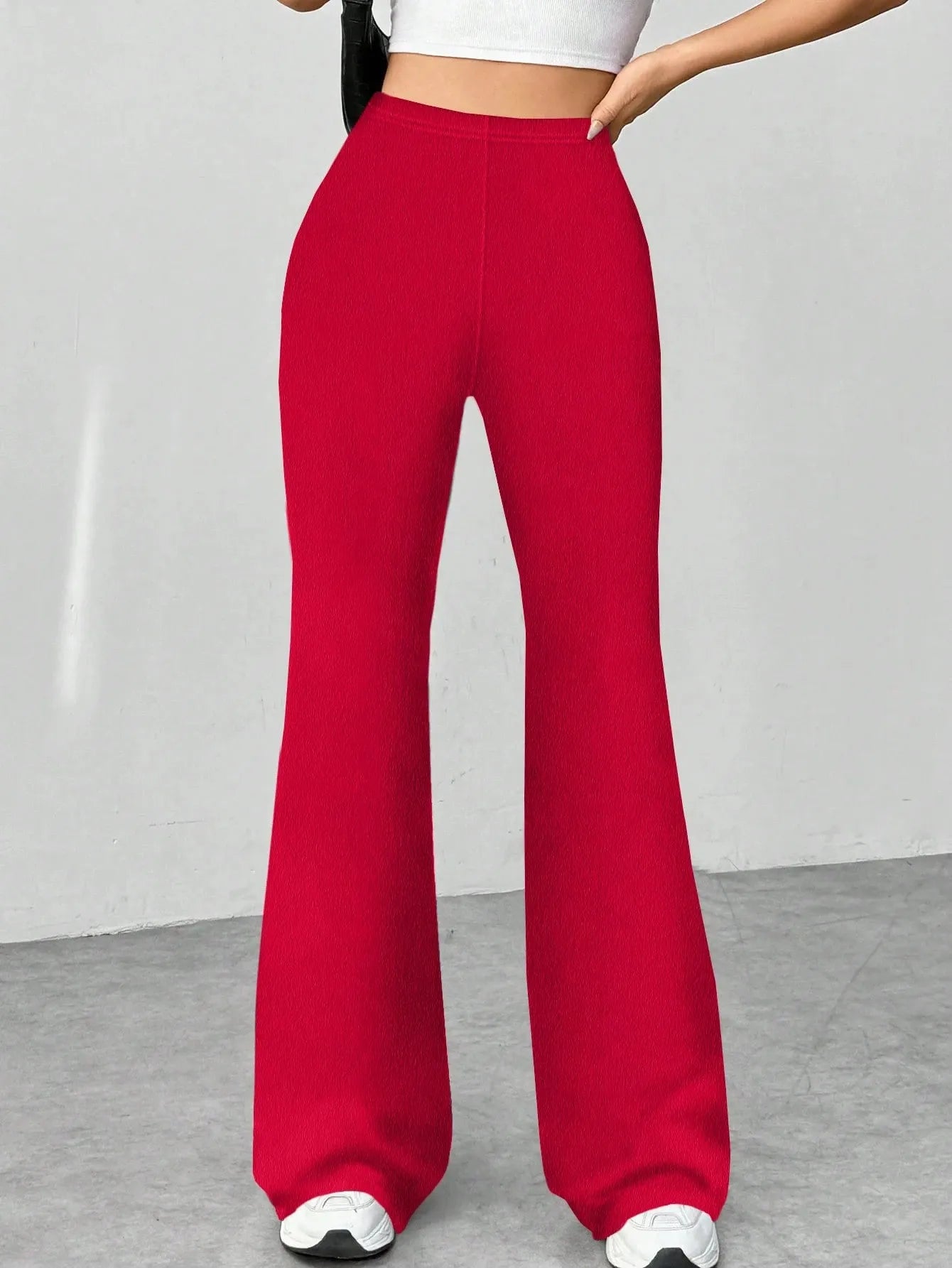 Women High Waisted Flare Pants nicholesgifts