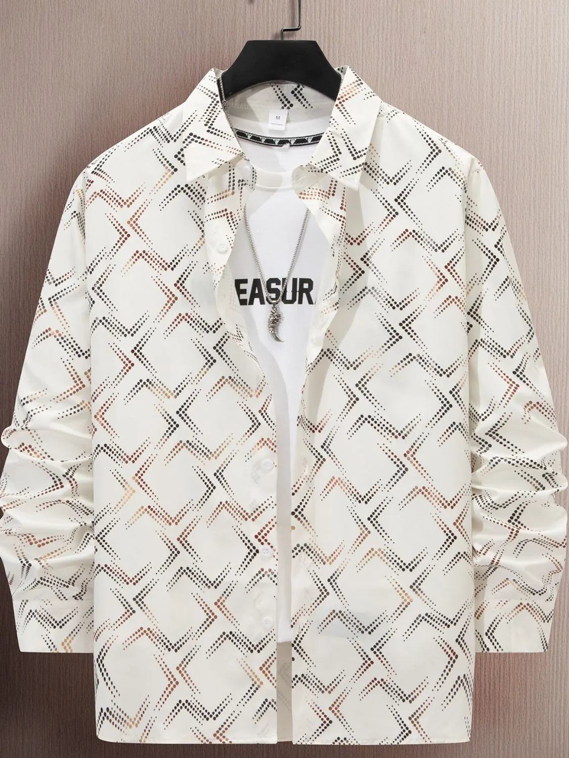 Men's Full Size Button Up Long Sleeve Shirt Plus Size NicholesGifts