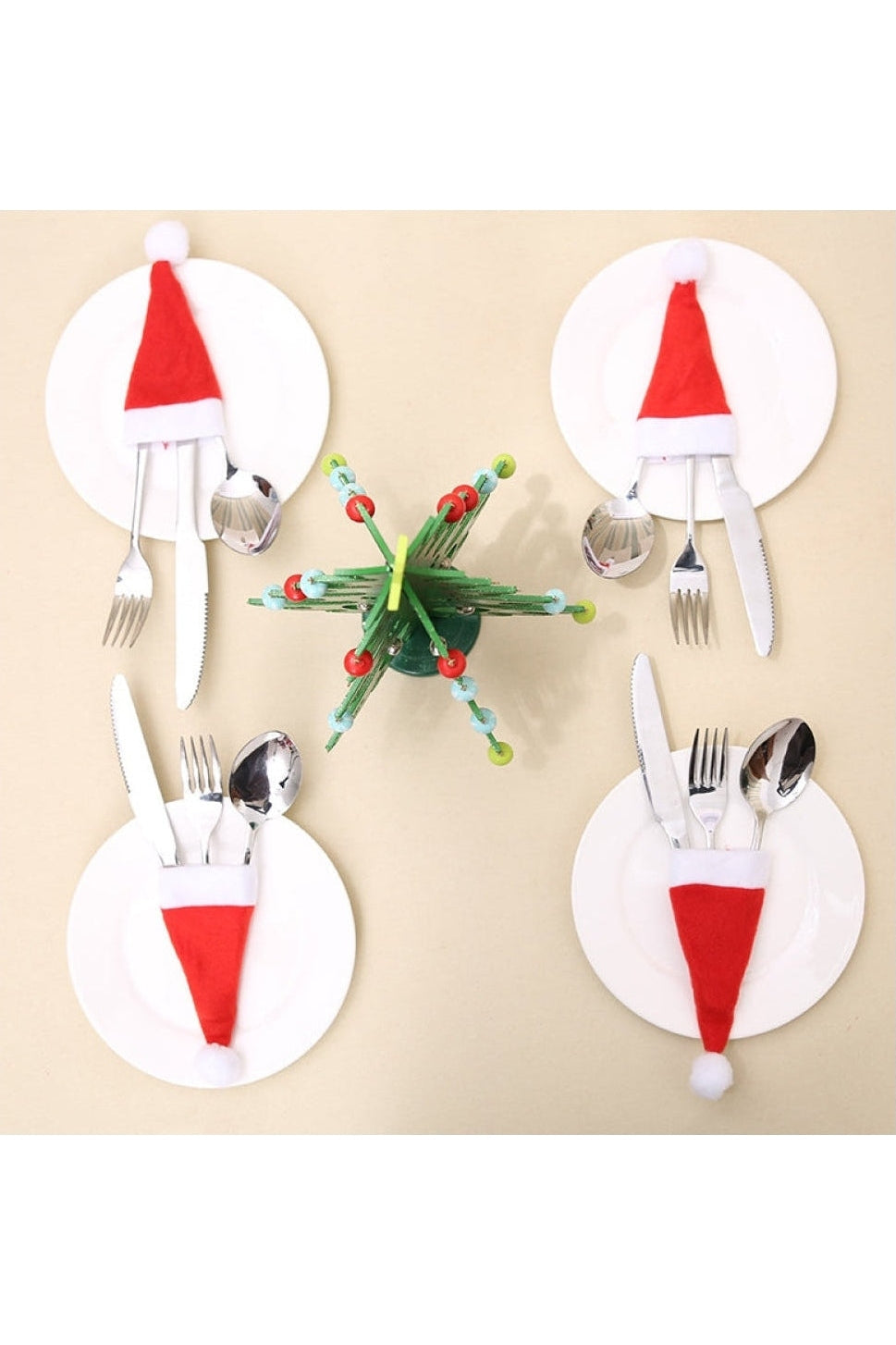 20-Piece Christmas Hat Cutlery Holders nicholesgifts