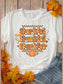 THANKFUL Round Neck Short Sleeve T-Shirt nicholesgifts