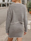 Striped Long Sleeve Top and Skirt Set nicholesgifts