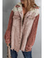 Women Snap Front Hooded Corduroy Shacket nicholesgifts
