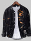 Men's Plus Size Casual Printed Long Sleeve Shirt nicholesgifts