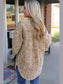 Washed Button Down Dropped Shoulder Jacket nicholesgifts