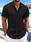 Men's Full Size Button Up Short Sleeve Shirt Plus Size nicholesgifts